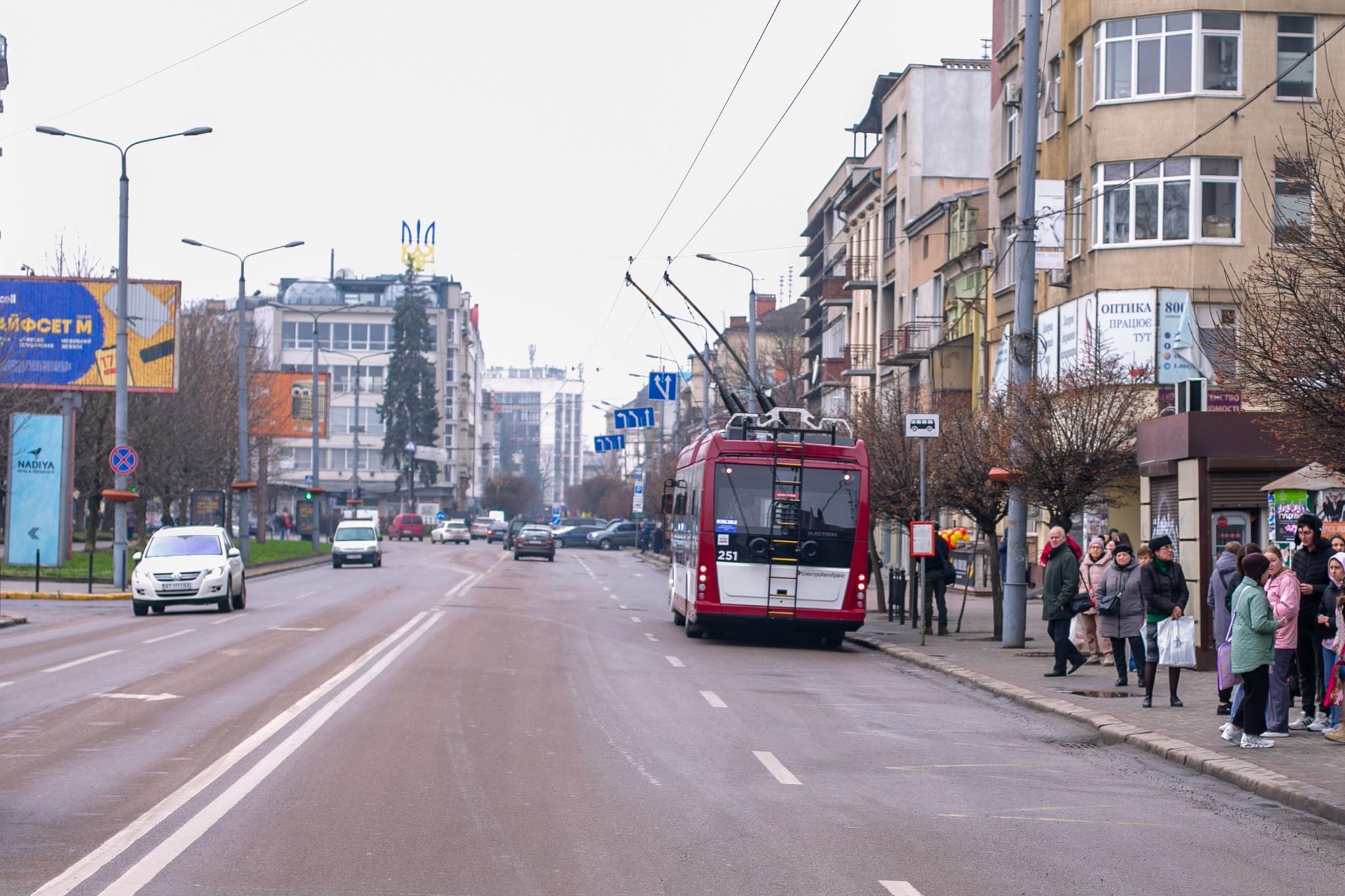 Івано-Франківськ отримав дев'ять нових тролейбусів з автономним ходом