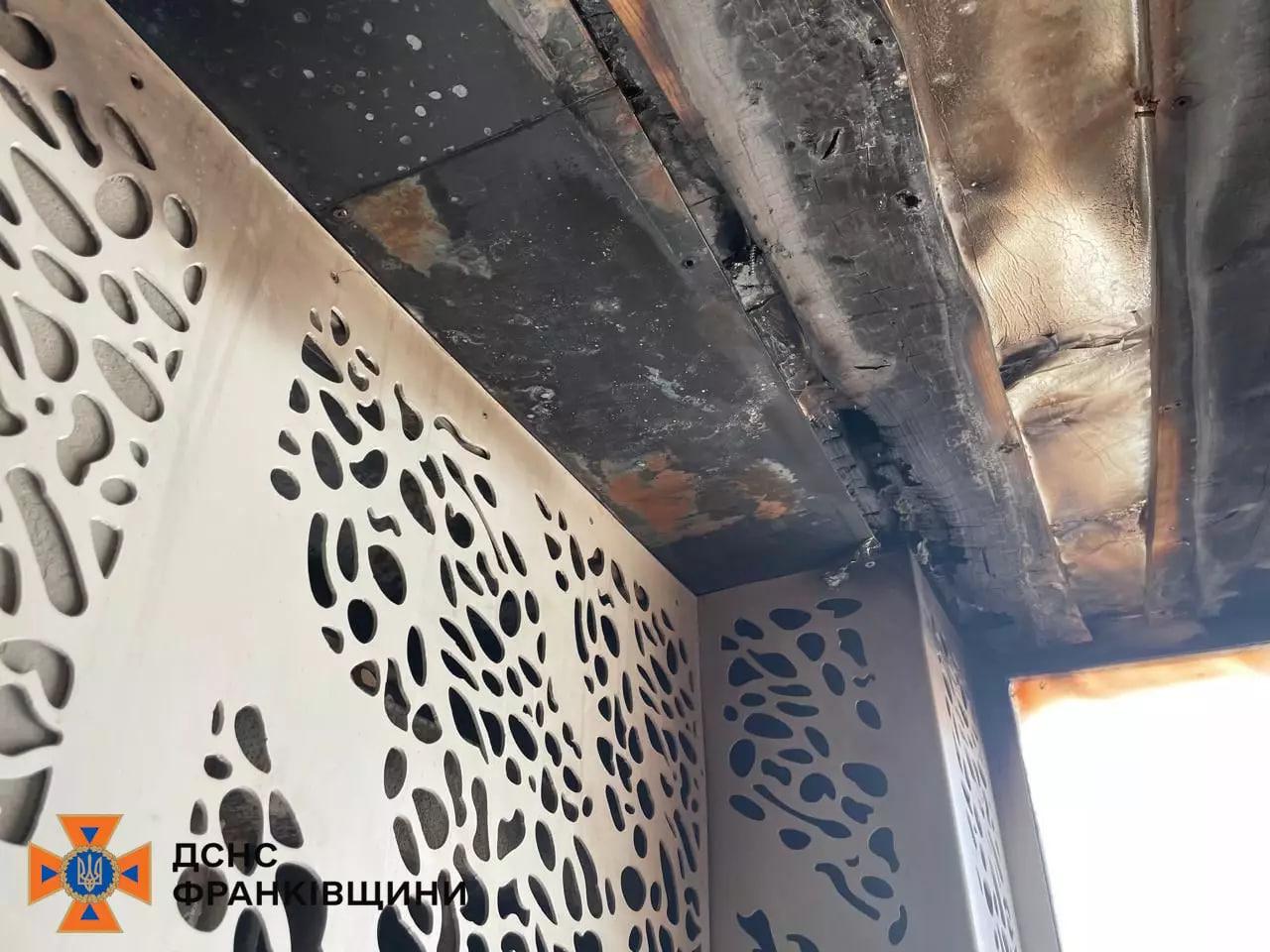 На Прикарпатті горіла сауна