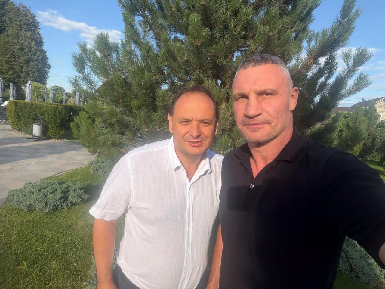 До Франківська приїхав Кличко: обговорив з Марцінківим підготовку міст до зими