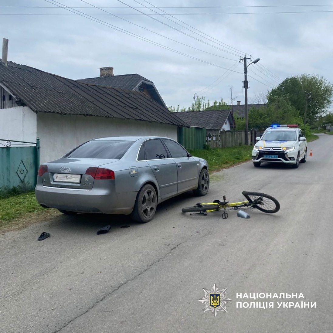 У Городенківській громаді автівка збила підлітка на велосипеді